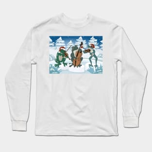 Frog Chorus String Trio at Christmas Long Sleeve T-Shirt